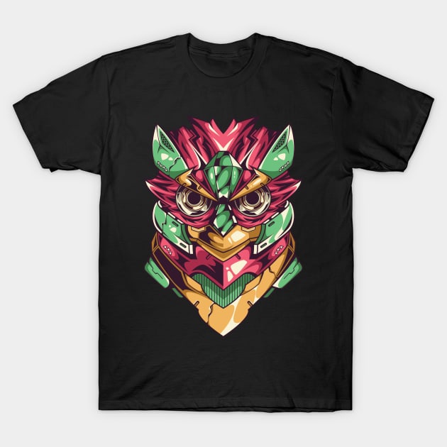 Robo Owl design T-Shirt by MonstersAcademy